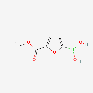 (5-(Ethoxycarbonyl)furan-2-yl)boronic acid chemical structure (CAS 1150114-44-5)