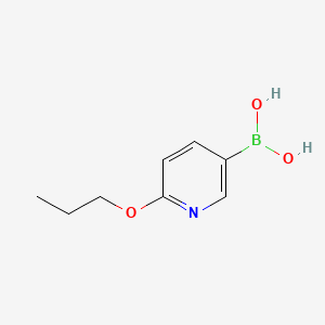(6-Propoxypyridin-3-yl)boronic acid chemical structure (CAS 1150114-50-3)