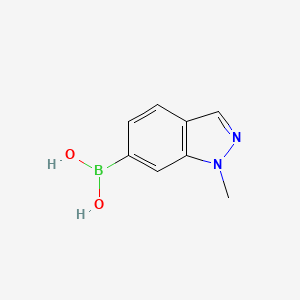 1-Methyl-1H-indazole-6-boronic Acid chemical structure (CAS 1150114-80-9)