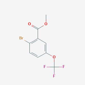 Methyl 2-bromo-5-(trifluoromethoxy)benzoate chemical structure (CAS 1150114-81-0)
