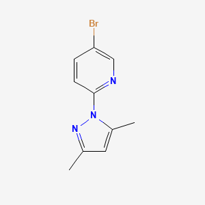 5-Bromo-2-(3,5-dimethyl-1H-pyrazol-1-yl)pyridine chemical structure (CAS 1150164-92-3)