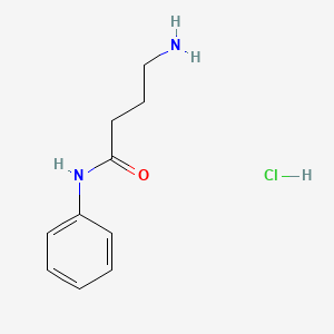 4-Amino-N-phenylbutanamide hydrochloride chemical structure (CAS 115022-96-3)