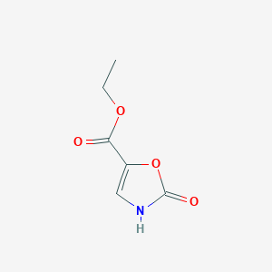 Ethyl 2-oxo-2,3-dihydrooxazole-5-carboxylate chemical structure (CAS 1150271-25-2)