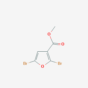 Methyl 2,5-dibromofuran-3-carboxylate chemical structure (CAS 1150271-26-3)