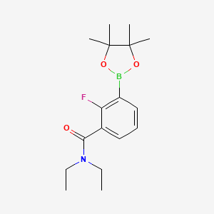 N,N-Diethyl-2-fluoro-3-(4,4,5,5-tetramethyl-1,3,2-dioxaborolan-2-yl)benzamide chemical structure (CAS 1150271-35-4)