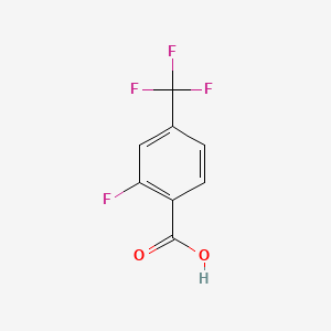 2-Fluoro-4-(trifluoromethyl)benzoic acid chemical structure (CAS 115029-24-8)