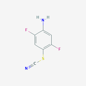 2,5-Difluoro-4-thiocyanatoaniline chemical structure (CAS 1150339-43-7)