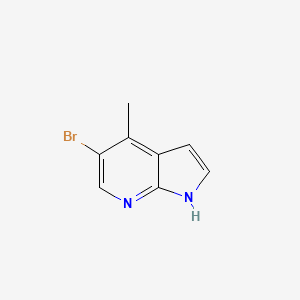 5-Bromo-4-methyl-1H-pyrrolo[2,3-b]pyridine chemical structure (CAS 1150617-52-9)