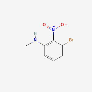 3-Bromo-N-methyl-2-nitroaniline chemical structure (CAS 1150617-53-0)