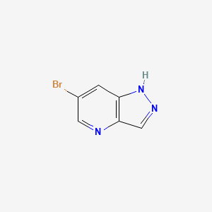 6-Bromo-1H-pyrazolo[4,3-b]pyridine chemical structure (CAS 1150617-54-1)