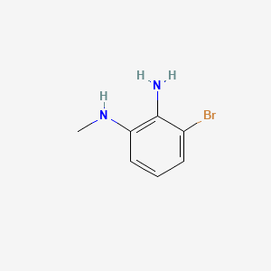 3-Bromo-N1-methylbenzene-1,2-diamine chemical structure (CAS 1150617-55-2)