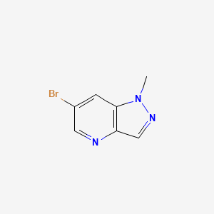6-Bromo-1-methyl-1H-pyrazolo[4,3-b]pyridine chemical structure (CAS 1150617-56-3)