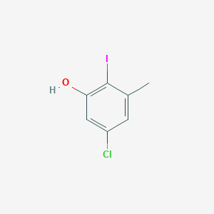 5-Chloro-2-iodo-3-methylphenol chemical structure (CAS 1150617-66-5)