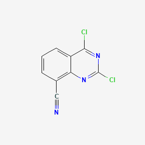 2,4-Dichloroquinazoline-8-carbonitrile chemical structure (CAS 1150617-71-2)