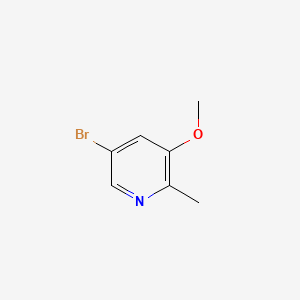 5-Bromo-3-methoxy-2-methylpyridine chemical structure (CAS 1150617-80-3)