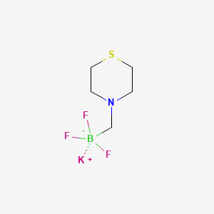 Potassium trifluoro(thiomorpholinomethyl)borate chemical structure (CAS 1150654-80-0)