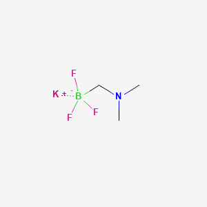 Potassium ((dimethylamino)methyl)trifluoroborate chemical structure (CAS 1150655-04-1)