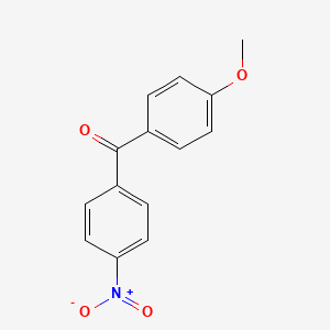 (4-Methoxyphenyl)(4-nitrophenyl)methanone chemical structure (CAS 1151-94-6)