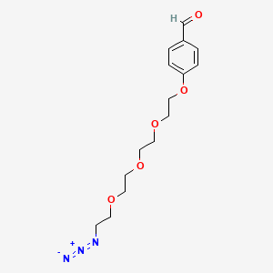 4-(2-(2-(2-(2-Azidoethoxy)ethoxy)ethoxy)ethoxy)benzaldehyde chemical structure (CAS 1151451-77-2)