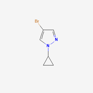 4-Bromo-1-cyclopropyl-1H-pyrazole chemical structure (CAS 1151802-23-1)