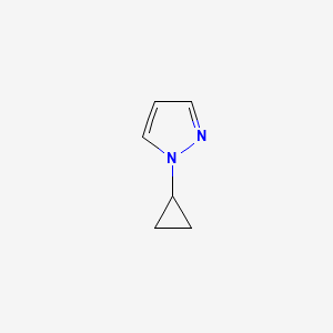 1-Cyclopropyl-1H-pyrazole chemical structure (CAS 1151814-36-6)
