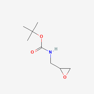 tert-Butyl (oxiran-2-ylmethyl)carbamate chemical structure (CAS 115198-80-6)