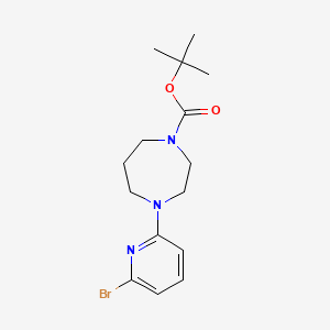tert-Butyl 4-(6-bromopyridin-2-yl)-1,4-diazepane-1-carboxylate chemical structure (CAS 1152093-60-1)