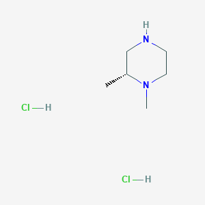 (R)-1,2-Dimethylpiperazine dihydrochloride chemical structure (CAS 1152110-23-0)