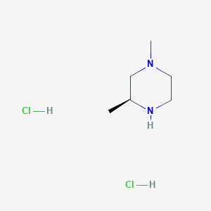 (S)-1,3-Dimethylpiperazine dihydrochloride chemical structure (CAS 1152110-30-9)