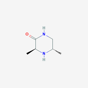 (3S,5S)-3,5-Dimethylpiperazin-2-one chemical structure (CAS 1152112-99-6)