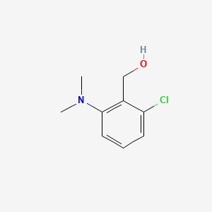 [2-Chloro-6-(dimethylamino)phenyl]methanol chemical structure (CAS 1152515-03-1)