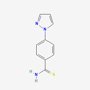 4-(1H-Pyrazol-1-yl)benzothioamide chemical structure (CAS 1152822-44-0)