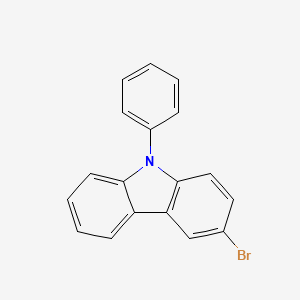 3-Bromo-9-phenyl-9H-carbazole chemical structure (CAS 1153-85-1)