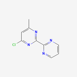 4-Chloro-6-methyl-2,2'-bipyrimidine chemical structure (CAS 1153093-46-9)