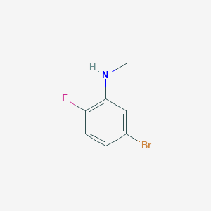 5-Bromo-2-fluoro-N-methylaniline chemical structure (CAS 1153252-25-5)