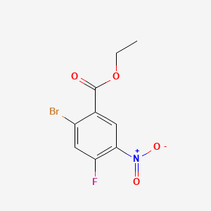 Ethyl 2-bromo-4-fluoro-5-nitrobenzoate chemical structure (CAS 1153284-99-1)