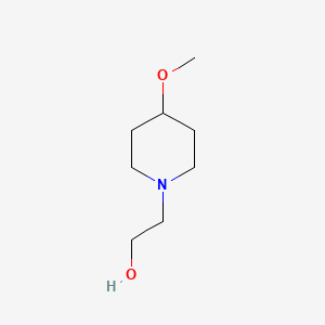2-(4-Methoxypiperidin-1-yl)ethanol chemical structure (CAS 1153435-48-3)