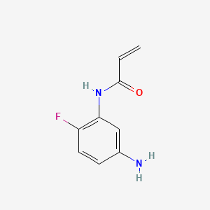 N-(5-Amino-2-fluorophenyl)acrylamide chemical structure (CAS 1153543-03-3)