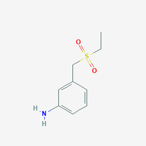 3-[(Ethanesulfonyl)methyl]aniline chemical structure (CAS 1153557-35-7)