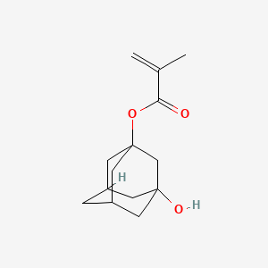 3-Hydroxyadamantan-1-yl methacrylate chemical structure (CAS 115372-36-6)