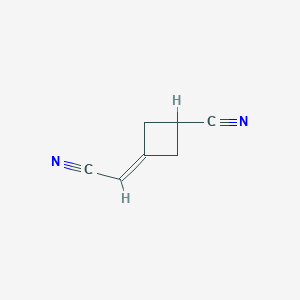 3-(Cyanomethylene)cyclobutanecarbonitrile chemical structure (CAS 1153949-98-4)