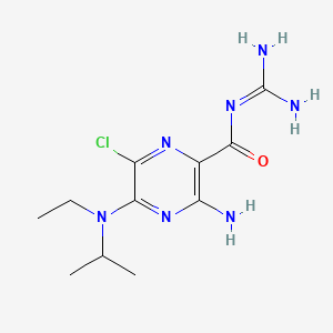 3-Amino-N-carbamimidoyl-6-chloro-5-(ethyl(isopropyl)amino)pyrazine-2-carboxamide chemical structure (CAS 1154-25-2)