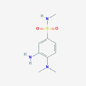 3-Amino-4-(dimethylamino)-N-methylbenzenesulfonamide chemical structure (CAS 1154276-93-3)