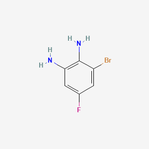 3-Bromo-5-fluorobenzene-1,2-diamine chemical structure (CAS 115440-10-3)