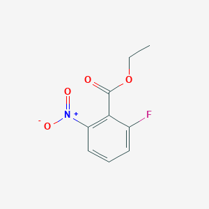 Ethyl 2-fluoro-6-nitrobenzoate chemical structure (CAS 1154426-16-0)