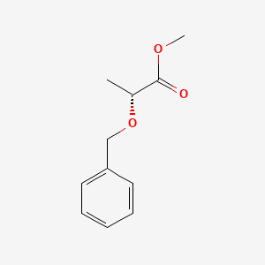 (R)-Methyl 2-(benzyloxy)propanoate chemical structure (CAS 115458-99-6)