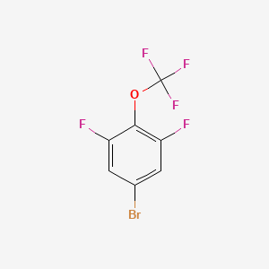 5-Bromo-1,3-difluoro-2-(trifluoromethoxy)benzene chemical structure (CAS 115467-07-7)