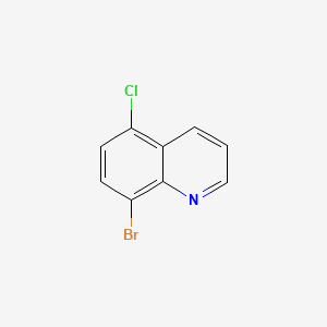 8-Bromo-5-chloroquinoline chemical structure (CAS 1154741-20-4)
