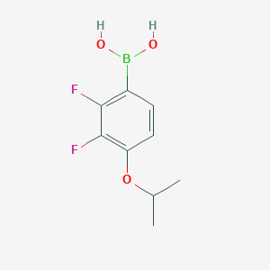 (2,3-Difluoro-4-isopropoxyphenyl)boronic acid chemical structure (CAS 1154762-01-2)
