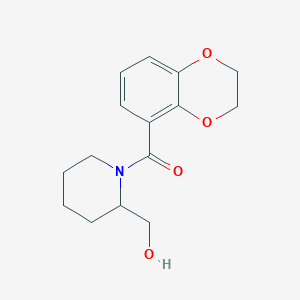 (2,3-Dihydrobenzo[b][1,4]dioxin-5-yl)(2-(hydroxymethyl)piperidin-1-yl)methanone chemical structure (CAS 1154970-04-3)